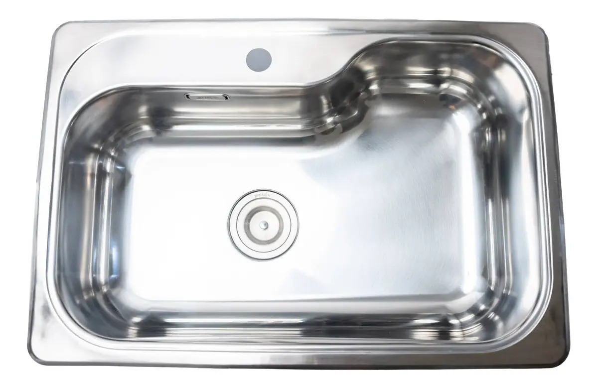 Pileta Bacha Cocina Simple Acero Inoxidable Dhinox Diva H 71 70x47,5x21 Cm