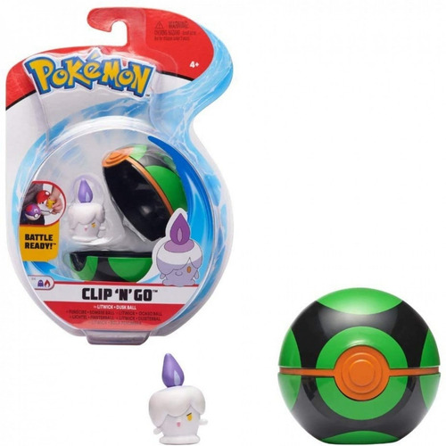 Boneco Pokémon E Pokebola - Figura Litwick - Wct Sunny