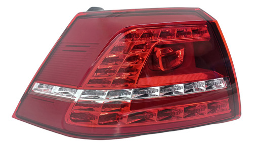 Lanterna Traseira Esquerda Vw Golf Tsi Mk7 2014/2017 Com Led