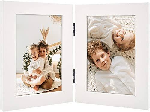 Golden State Art, 4x6 Double Hinged Picture Frame, 1hp9g