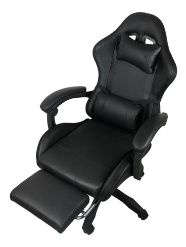Imagen 4 de 9 de Silla Gamer Reclinable Giratoria Ergonómica Rgb Descansapies