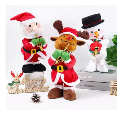 Nuevo Juguete Eléctrico De Papá Noel Que Canta Y Baila 2024