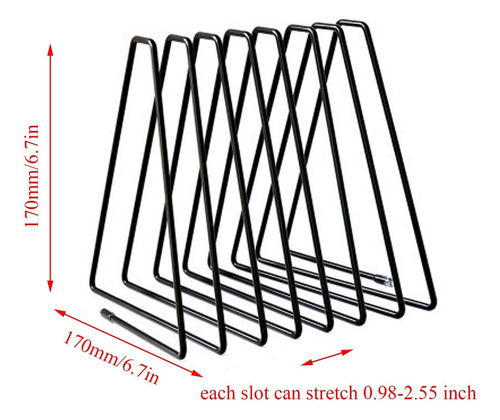 Suporte Para Livro Triangular Ajustável Com 7 Slots