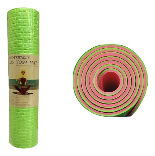 Mat Yoga Tapete Ejercicio 7mm Colchoneta 90x190cm Grande