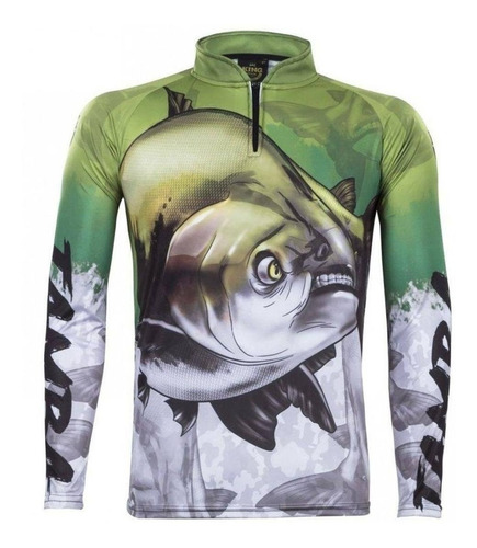 Camisa Pesca Com Proteção Solar Uv Manga Longa King Brasil 