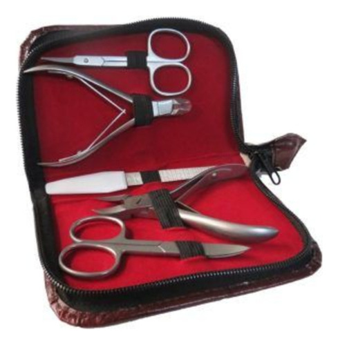 Manicure Juego De 5 Pz Con Estuche B215-lux Obi Uso Rudo
