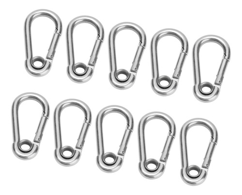 Mosquetão De Mola De Segurança De Aço Inoxidável Snap Hook,