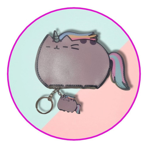 Monedero Pusheen Unicornio Arcoiris