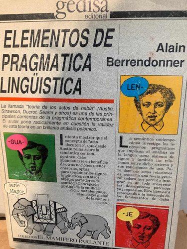 Elementos De Pragmática Lingüística Alain Berrendonner