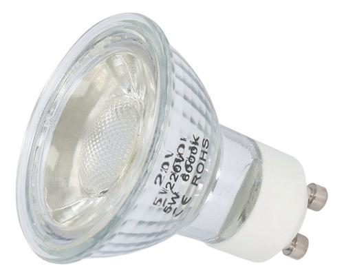 Bombilla Gu10 Led Cob De 5 W Con Brillo Ajustable, Punto Aju