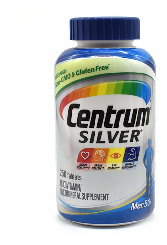 Centrum Plata Para Hombres 250 Tabletas.