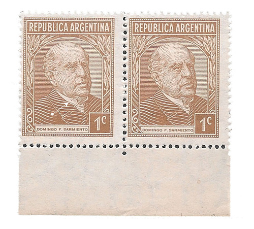 Argentina Gj 737 Variedad Punto Camisa$ Sarmiento 1935 Mint