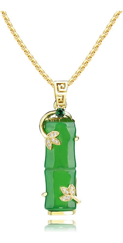 Tikcauz Collar De Jade Para Mujer, Collar De Buda Verde Con 