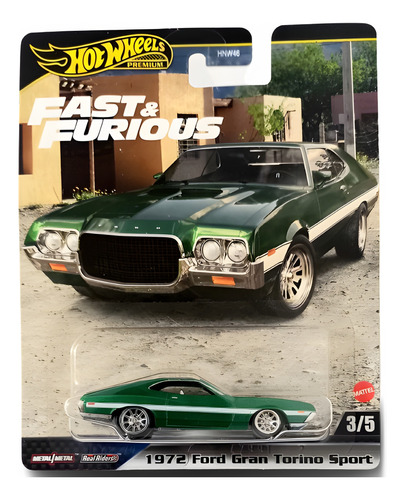 1972 Ford Gran Torino Sport Rápido Y Furioso 3/5 Hot Wheels