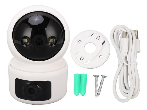 Camara Interior Doble Robotica Con Led Vision Nocturna Wifi