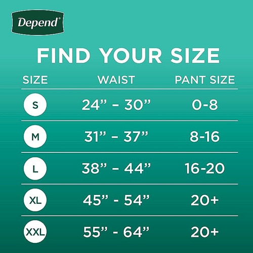 Depend Fit-flex Ropa Interior De Incontinencia Para Mujer Xl Talla Xl