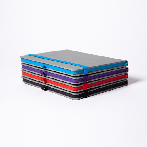 Libreta Tipo Moleskine Cuaderno 90h Raya C/ Elastico ·pkt·