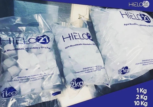 Hielo21, Venta De Hielo Cubo En Formato De 1, 2 Y 10 Kilos