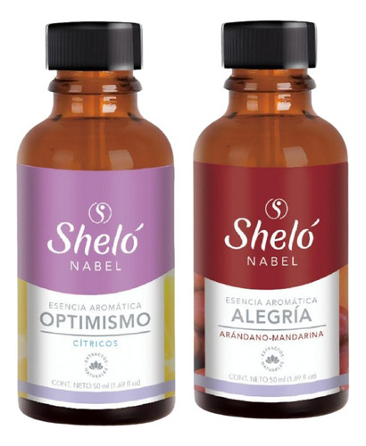 Dúo Esencia Aromática Optimismo + Alegría Shelo