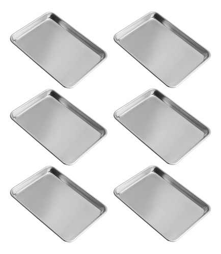 Bieama Paquete De 6 Bandejas Para Hornear De Aluminio De 10