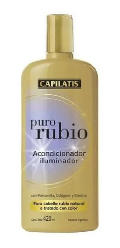 Acondicionador Capilatis Iluminador Rubio 420ml