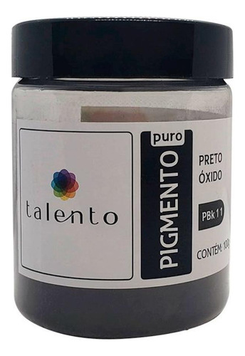 Pigmento Artistico Puro Talento Pbk11 Preto Oxido 100g