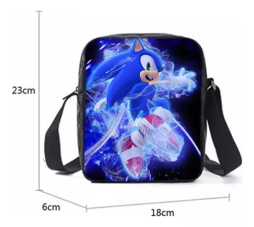 57 Pçs/set Super Sonic 3d Imprimir Mochila Escolar Mochila P