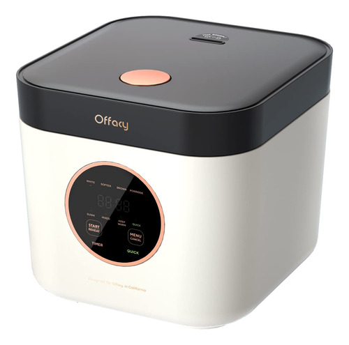Offacy Smart Mini Olla De Arroz, 3 Tazas (sin Cocinar), Temp