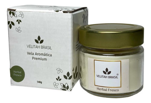 Vela Aromática Premium Herbal 140g 30h Aromatizada Perfumada