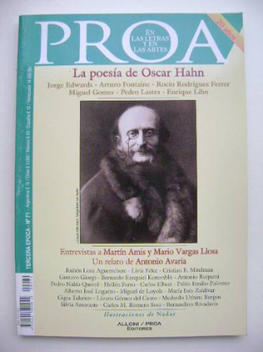 Revista Proa N° 71, La Poesía De Oscar Hahn