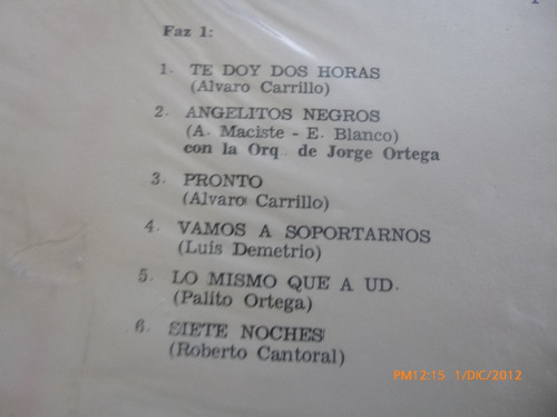 Vinilo Lp De Olga Guillot La Orquesta De Nacho Rosales (u262