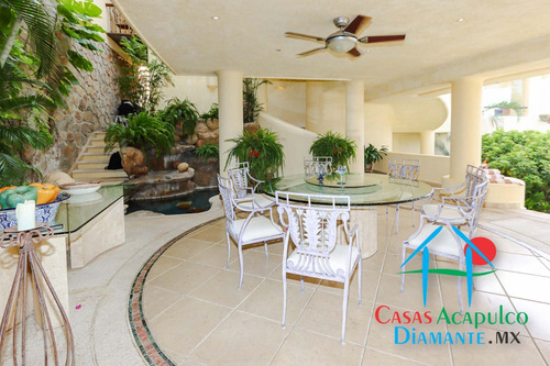 Cad Las Brisas Villa Del Sol. Terraza Con Asoleadero. Alberca Con Jacuzzi Y Palapa Con Wet Bar