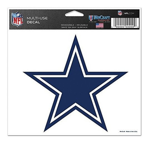 Wincraft Nfl Dallas Cowboys 42520071 Calcomanía De Colores M