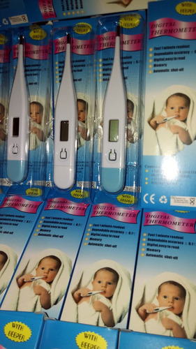 Imagen 9 de 9 de Termómetro Digital C/beep + Pilas X 12 Uni $5999.-