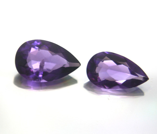 Lote 2 Pedra Ametista Natural Gota Com 19klt - P1399