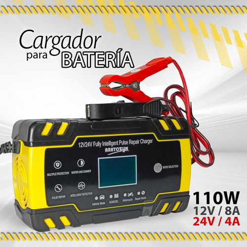 Cargador Para Bateria 12v 8amp - 24v 4amp 110w / 10716