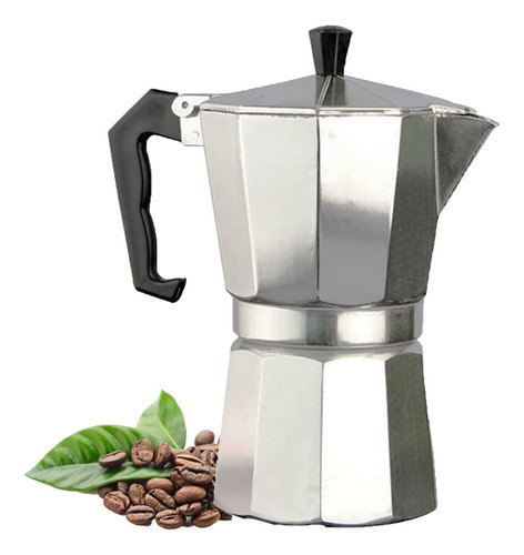 Cafetera Italiana, Cafetera Espresso Aluminio Diseño Clásico