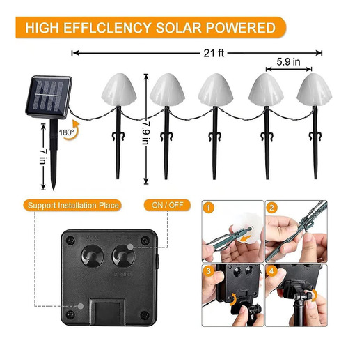 Luces Led Solares Para Exteriores R Luces Nocturnas Courtyar