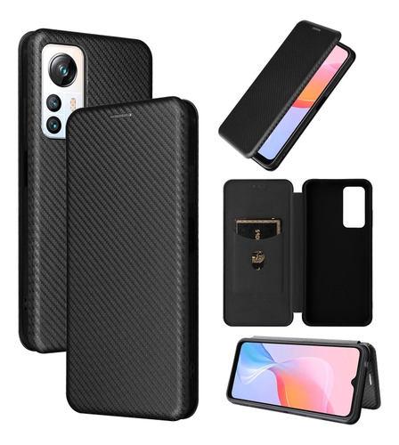Estuche Con Textura De Fibra De Carbono