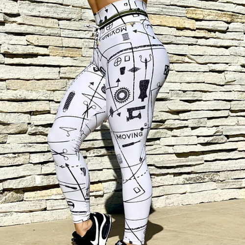 Imagem 5 de 5 de Calça Legging Com Franzido Empina Bumbum Ref. 906