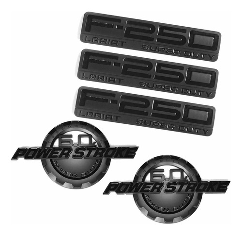 Juego Oem Negro 6.0l Power Stroke Superduty Plus F-250 Laria