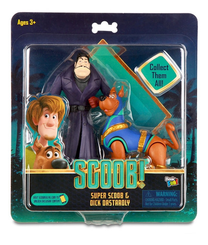 Juguete Scooby Doo Super Heroe En Pack 2 Piezas Con Villano 