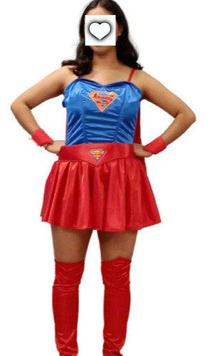 Disfraz Halloween Adulto Mujer Super Chica.