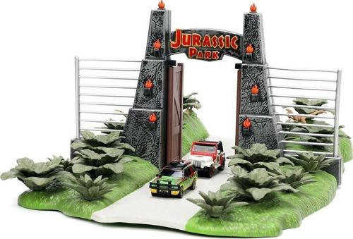 Jada Escenario Jurassic Park 30 Aniversario + 2 Jeep