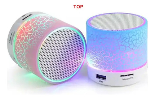 Bocina Bluetooth Portatil Inalambrica Altavoz Cilindro Rosa