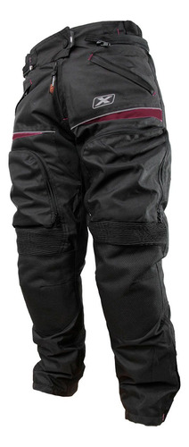 Pantalon Dual Mujer L Negro/granate Moxal Pro