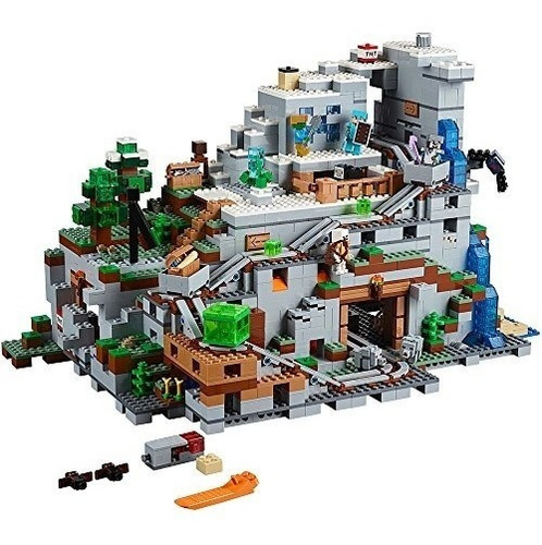 Juego De Construcción Lego Minecraft The Mountain Cave 21137