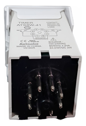 Timer Dual Análogo Autonics Ats8w-41, 24-240 Vdc, 100-240vac