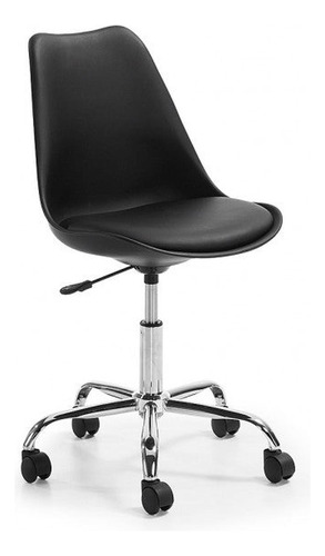 Silla De Oficina Giratoria Pc Escritorio Tulip Eames Negra