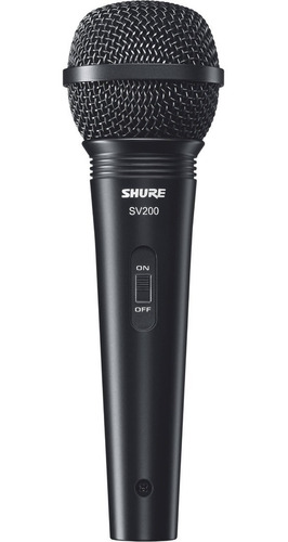 Microfone Dinâmico Shure Sv200 Cardióide Para Vocal